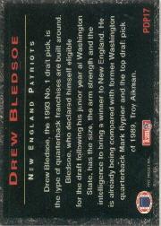 1993 Power Draft Picks #PDP17 Drew Bledsoe back image