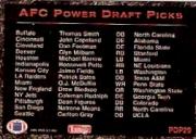 1993 Power Draft Picks #PDP29 AFC Logo CL back image
