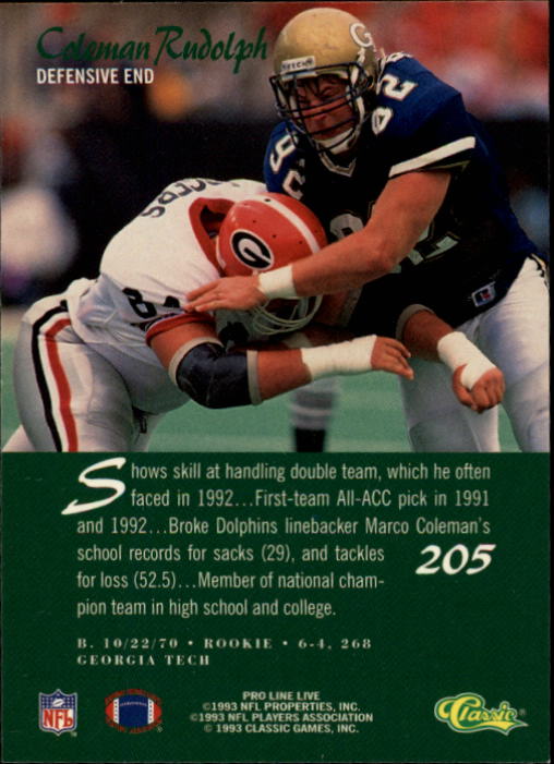 B2068- 1993 Pro Line Live FB #s 201-285 +Inserts -You Pick- 15+ FREE US SHIP - Picture 11 of 183