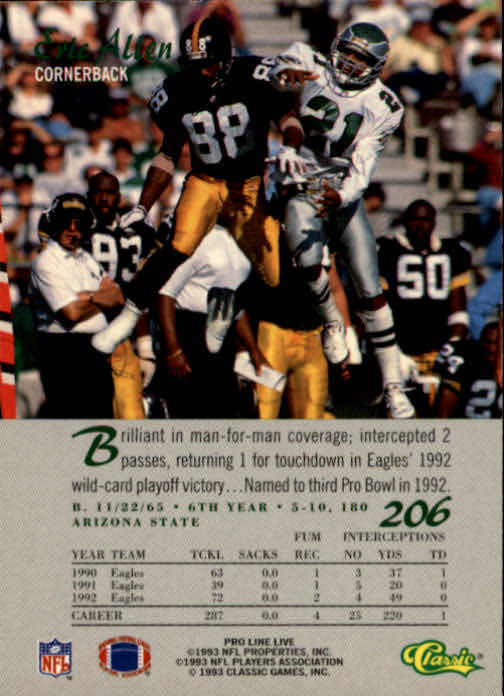 B2068- 1993 Pro Line Live FB #s 201-285 +Inserts -You Pick- 15+ FREE US SHIP - Picture 13 of 183