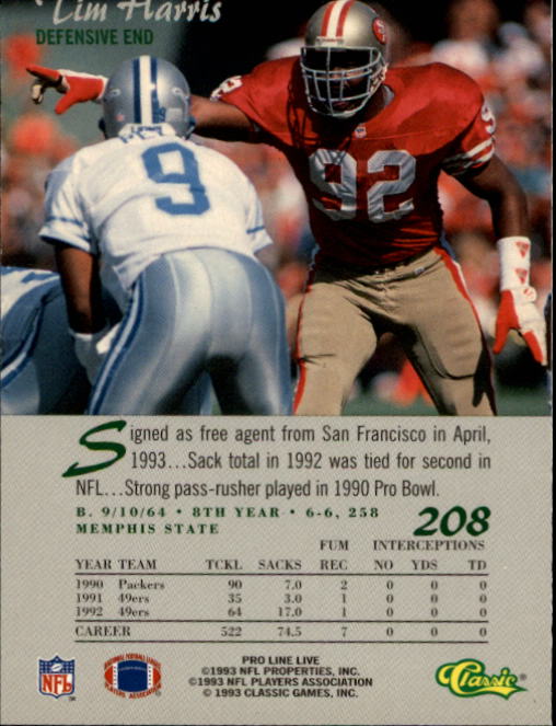 B2068- 1993 Pro Line Live FB #s 201-285 +Inserts -You Pick- 15+ FREE US SHIP - Picture 17 of 183