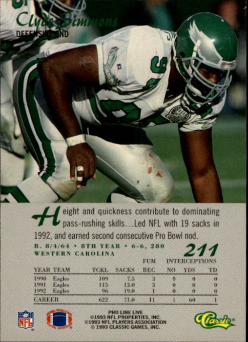 B2068- 1993 Pro Line Live FB #s 201-285 +Inserts -You Pick- 15+ FREE US SHIP - Picture 23 of 183