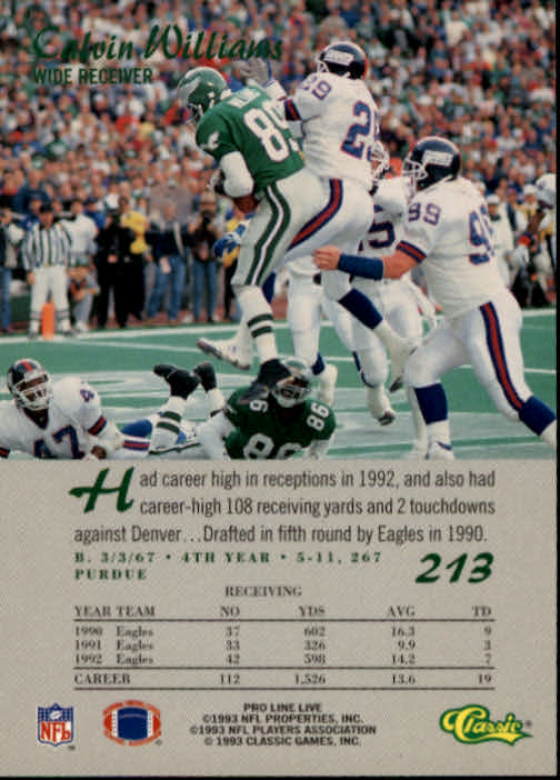 B2068- 1993 Pro Line Live FB #s 201-285 +Inserts -You Pick- 15+ FREE US SHIP - Picture 27 of 183