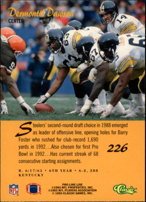 B2068- 1993 Pro Line Live FB #s 201-285 +Inserts -You Pick- 15+ FREE US SHIP - Picture 53 of 183
