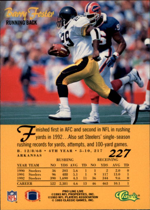 B2068- 1993 Pro Line Live FB #s 201-285 +Inserts -You Pick- 15+ FREE US SHIP - Picture 55 of 183