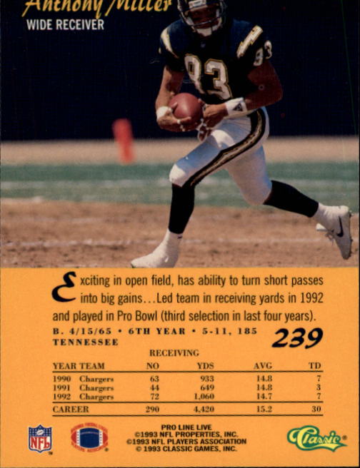 B2068- 1993 Pro Line Live FB #s 201-285 +Inserts -You Pick- 15+ FREE US SHIP - Picture 79 of 183