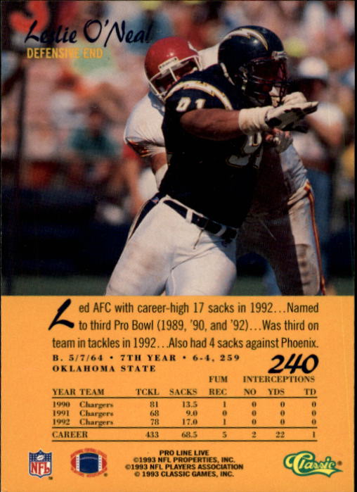 B2068- 1993 Pro Line Live FB #s 201-285 +Inserts -You Pick- 15+ FREE US SHIP - Picture 81 of 183