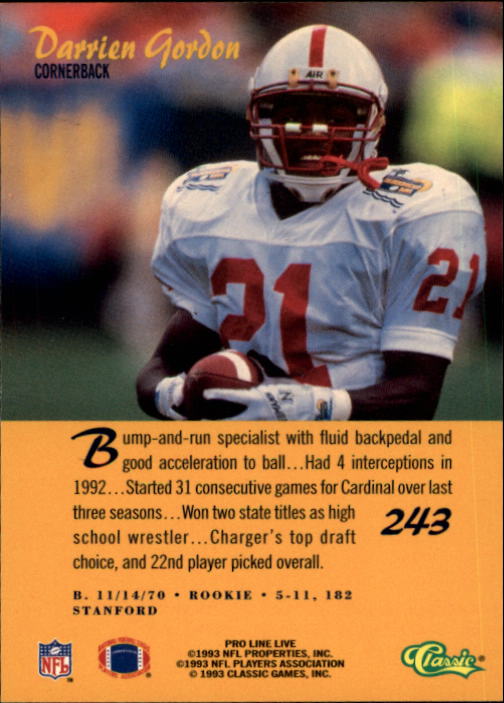B2068- 1993 Pro Line Live FB #s 201-285 +Inserts -You Pick- 15+ FREE US SHIP - Picture 87 of 183