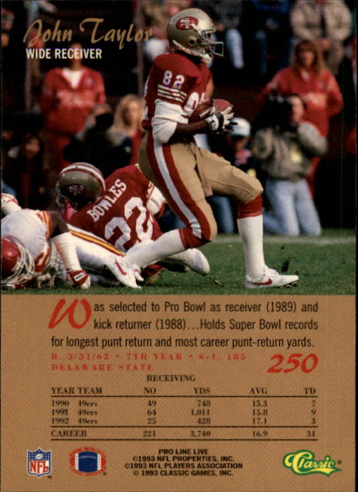 B2068- 1993 Pro Line Live FB #s 201-285 +Inserts -You Pick- 15+ FREE US SHIP - Picture 101 of 183