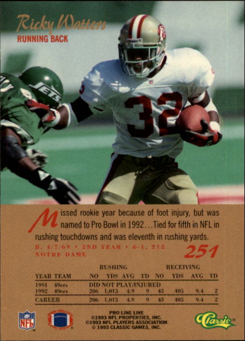 B2068- 1993 Pro Line Live FB #s 201-285 +Inserts -You Pick- 15+ FREE US SHIP - Picture 103 of 183