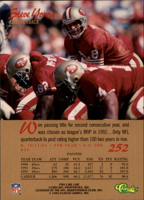B2068- 1993 Pro Line Live FB #s 201-285 +Inserts -You Pick- 15+ FREE US SHIP - Picture 105 of 183