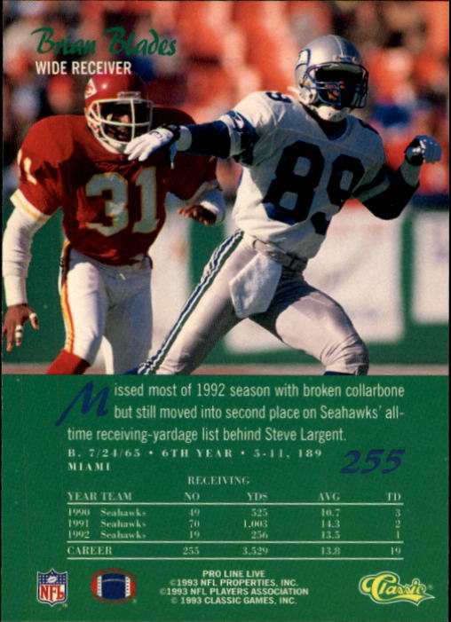 B2068- 1993 Pro Line Live FB #s 201-285 +Inserts -You Pick- 15+ FREE US SHIP - Picture 111 of 183