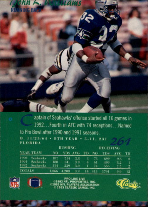 B2068- 1993 Pro Line Live FB #s 201-285 +Inserts -You Pick- 15+ FREE US SHIP - Picture 123 of 183