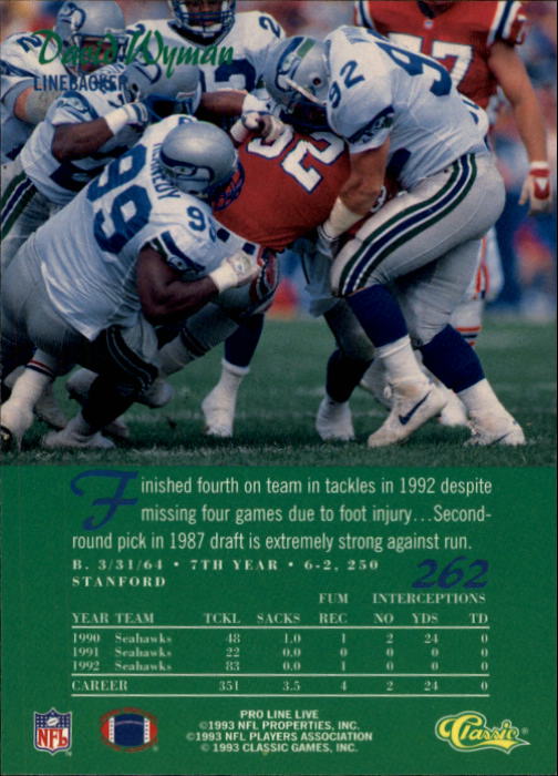 B2068- 1993 Pro Line Live FB #s 201-285 +Inserts -You Pick- 15+ FREE US SHIP - Picture 125 of 183