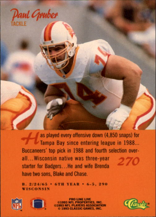 B2068- 1993 Pro Line Live FB #s 201-285 +Inserts -You Pick- 15+ FREE US SHIP - Picture 141 of 183
