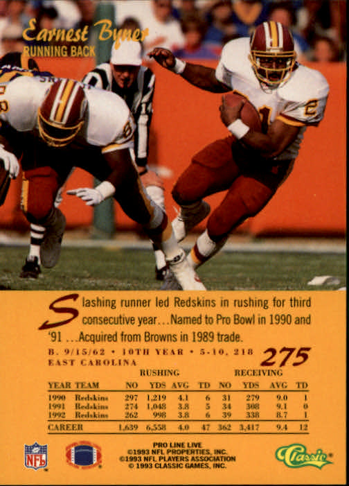 B2068- 1993 Pro Line Live FB #s 201-285 +Inserts -You Pick- 15+ FREE US SHIP - Picture 151 of 183