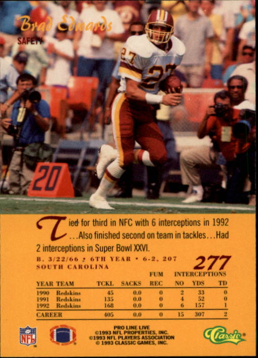 B2068- 1993 Pro Line Live FB #s 201-285 +Inserts -You Pick- 15+ FREE US SHIP - Picture 155 of 183