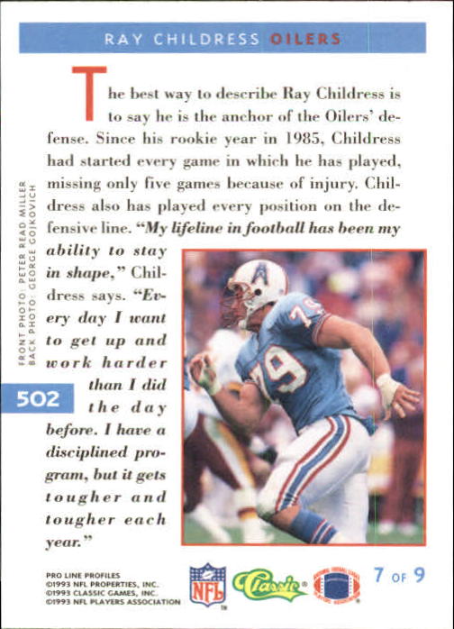 B3108- 1993 Pro Line Profiles Football #s 496-612 -You Pick- 15+ FREE US SHIP - Picture 15 of 165