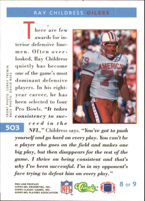 B3108- 1993 Pro Line Profiles Football #s 496-612 -You Pick- 15+ FREE US SHIP - Picture 17 of 165