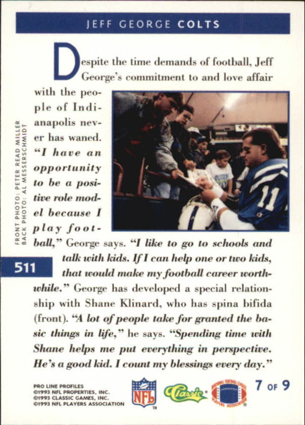 B3108- 1993 Pro Line Profiles Football #s 496-612 -You Pick- 15+ FREE US SHIP - Picture 29 of 165