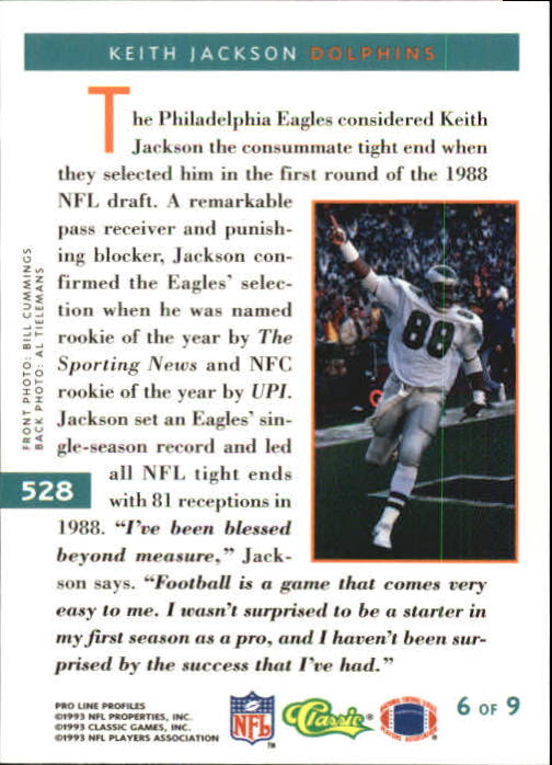B3108- 1993 Pro Line Profiles Football #s 496-612 -You Pick- 15+ FREE US SHIP - Picture 53 of 165