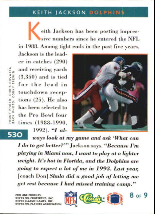 B3108- 1993 Pro Line Profiles Football #s 496-612 -You Pick- 15+ FREE US SHIP - Picture 57 of 165