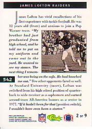 B3108- 1993 Pro Line Profiles Football #s 496-612 -You Pick- 15+ FREE US SHIP - Picture 75 of 165