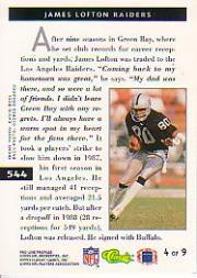 B3108- 1993 Pro Line Profiles Football #s 496-612 -You Pick- 15+ FREE US SHIP - Picture 79 of 165