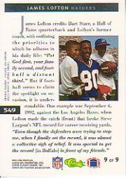B3108- 1993 Pro Line Profiles Football #s 496-612 -You Pick- 15+ FREE US SHIP - Picture 89 of 165