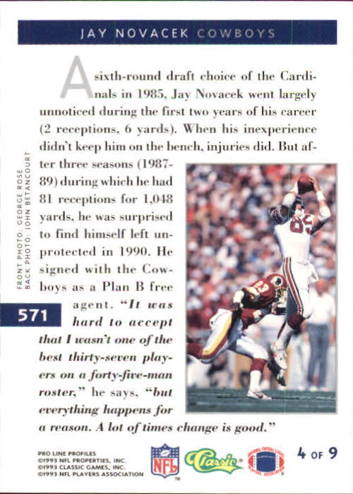 B3108- 1993 Pro Line Profiles Football #s 496-612 -You Pick- 15+ FREE US SHIP - Picture 115 of 165