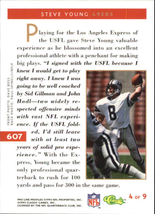 B3108- 1993 Pro Line Profiles Football #s 496-612 -You Pick- 15+ FREE US SHIP - Picture 155 of 165