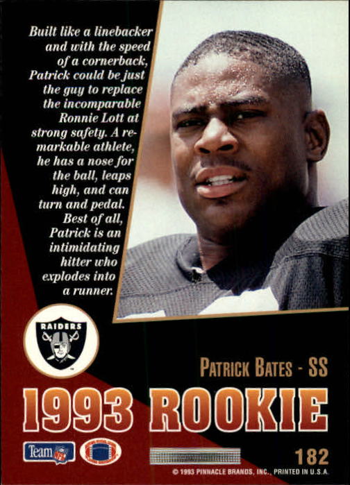 1993 Select #182 Patrick Bates RC - NM-MT