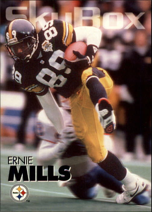 1991 Pacific. Ernie Mills Rookie . Pittsburgh Steelers #538