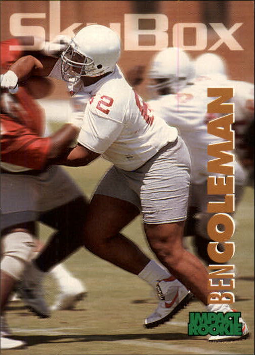 1993 Skybox Impact Football "Main Set" Base Cards #201 to #400 - Picture 380 of 399