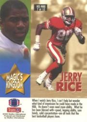 1993 SkyBox Impact Kelly/Magic #7 J.Rice/A.Reed back image