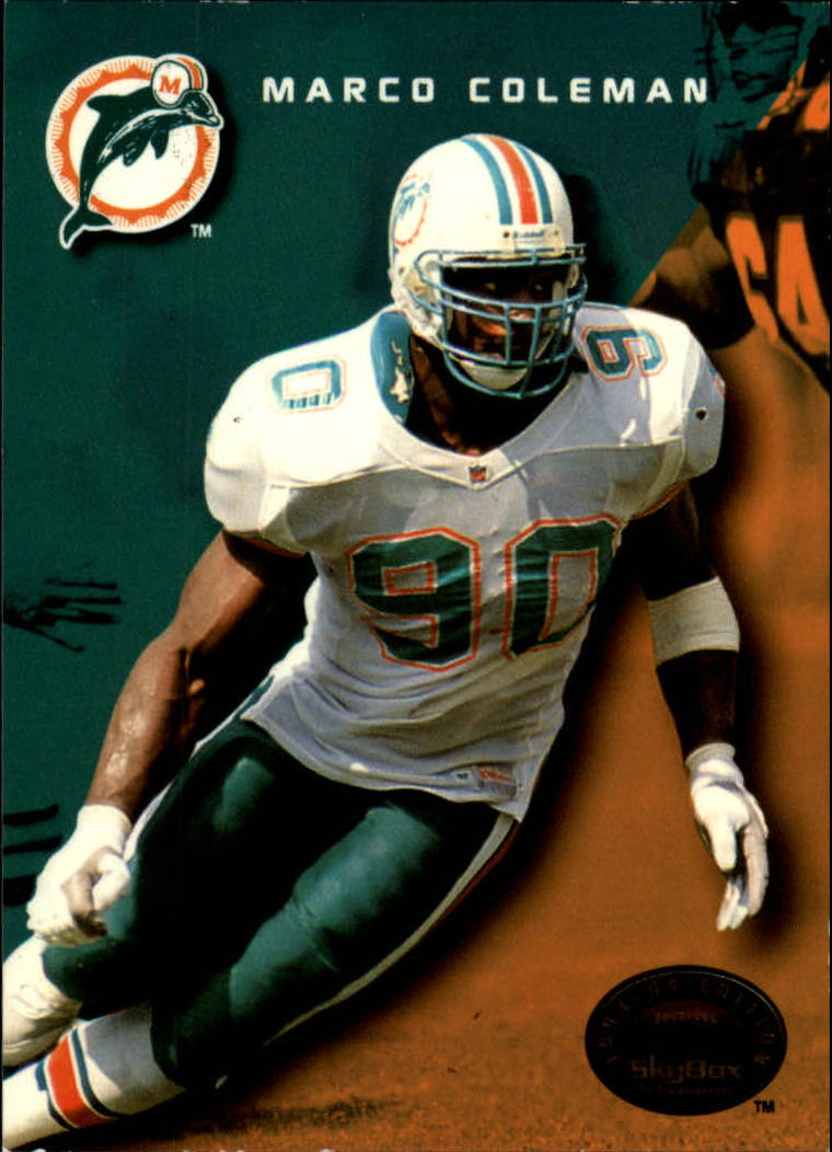 1993 Upper Deck SP Marco Coleman Miami Dolphins #145