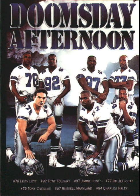 1993 SkyBox Premium Poster Cards #CB1 Dallas Cowboys Defense/Doomsday  Afternoon/Leon Lett/Tony Casillas/Tony Tolbert/Russell Maryland/Jimmie  Jones/Charles Haley/Jim Jeffcoat - NM-MT