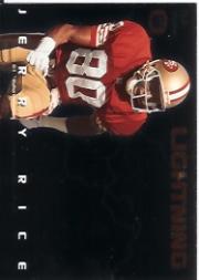 1993 SkyBox Premium Thunder and Lightning #8 J.Rice/S.Young back image