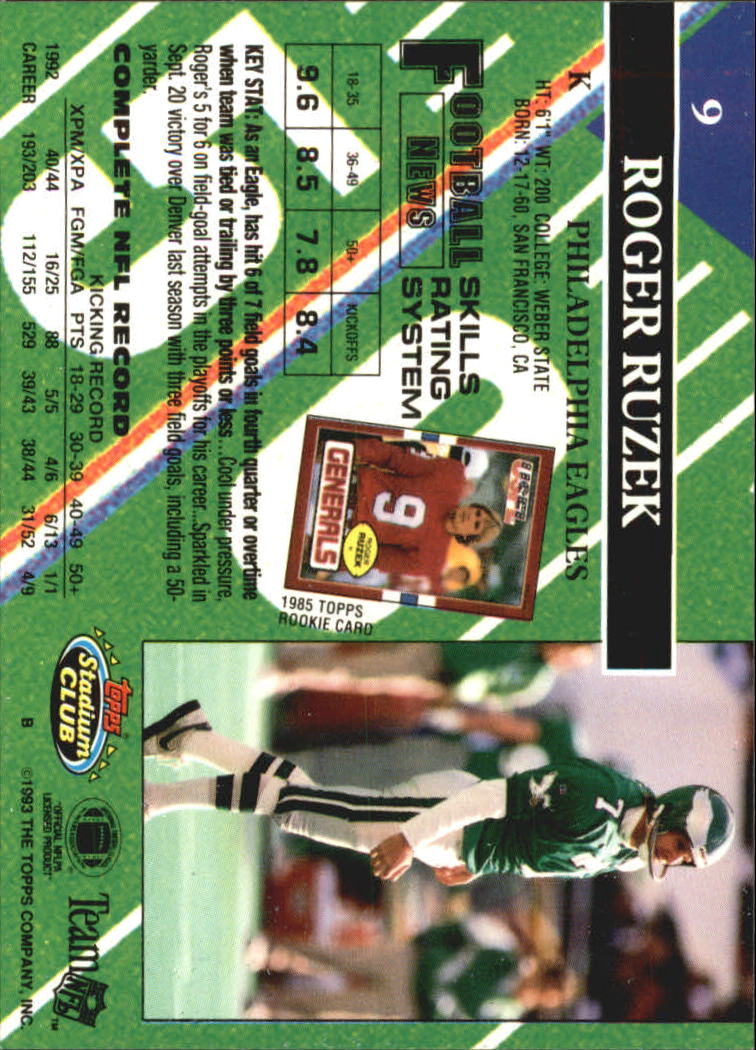 A2126- 1993 Stadium Club FB Card #s 1-250 +Rookies -You Pick- 15+ FREE US SHIP - Picture 19 of 486