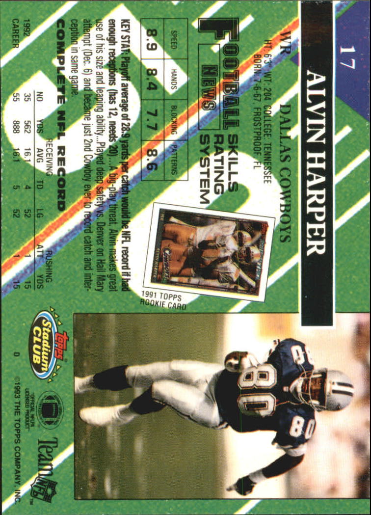A2126- 1993 Stadium Club FB Card #s 1-250 +Rookies -You Pick- 15+ FREE US SHIP - Picture 34 of 486