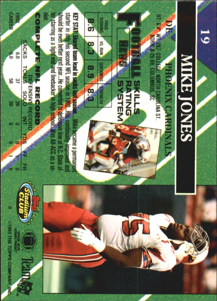 A2126- 1993 Stadium Club FB Card #s 1-250 +Rookies -You Pick- 15+ FREE US SHIP - Picture 38 of 486