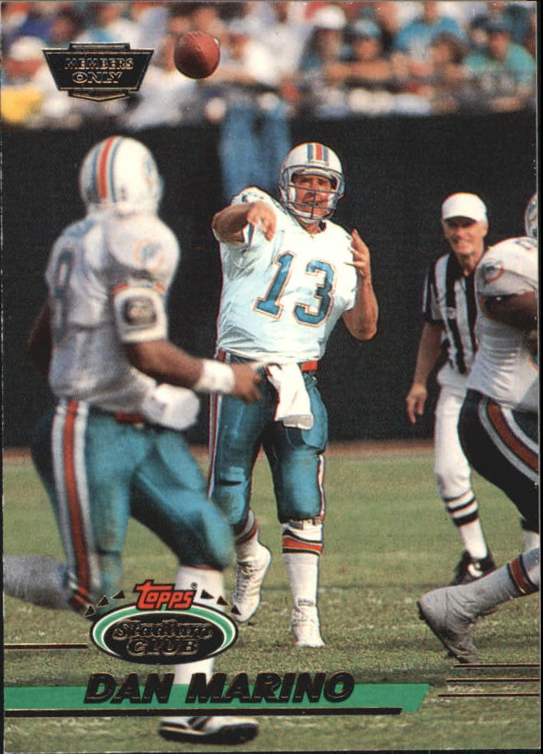 1984 Fred Dean 49ers Dan Marino (Background) Miami Dolphins Topps