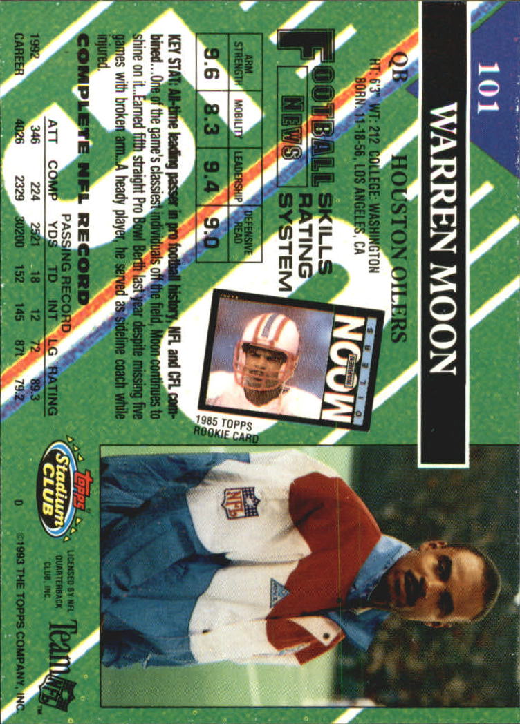 A2126- 1993 Stadium Club FB Card #s 1-250 +Rookies -You Pick- 15+ FREE US SHIP - Picture 196 of 486