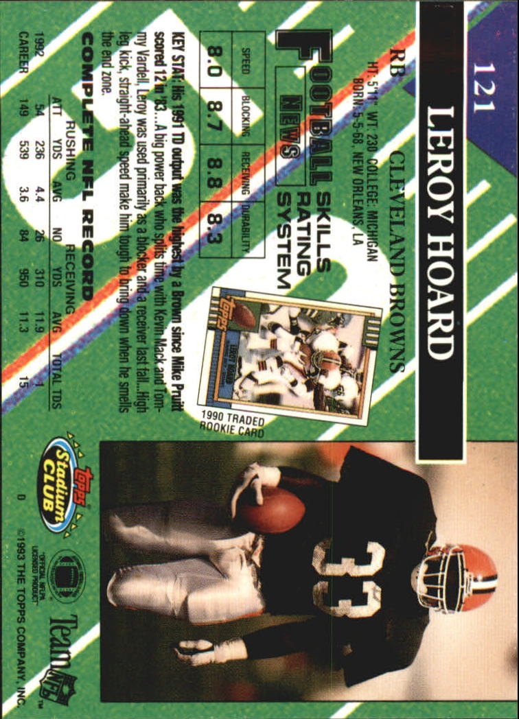 A2126- 1993 Stadium Club FB Card #s 1-250 +Rookies -You Pick- 15+ FREE US SHIP - Picture 234 of 486