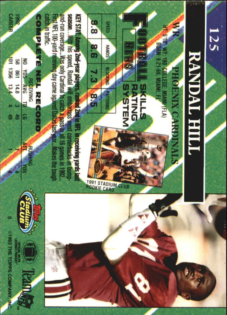 A2126- 1993 Stadium Club FB Card #s 1-250 +Rookies -You Pick- 15+ FREE US SHIP - Picture 242 of 486