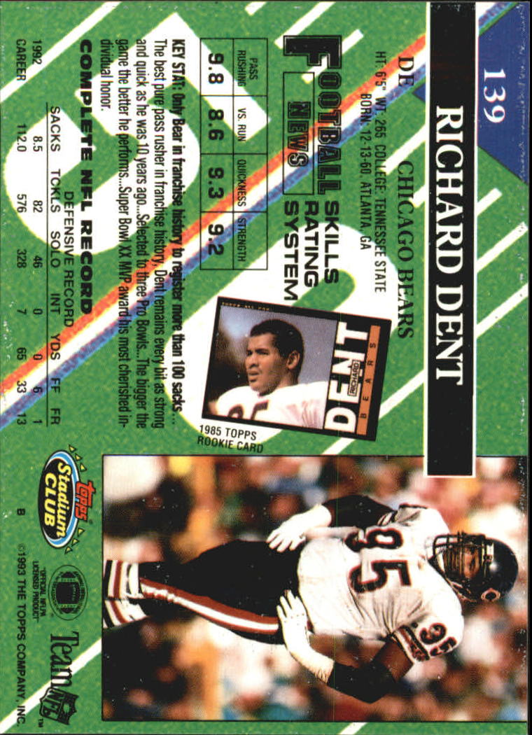 A2126- 1993 Stadium Club FB Card #s 1-250 +Rookies -You Pick- 15+ FREE US SHIP - Picture 268 of 486