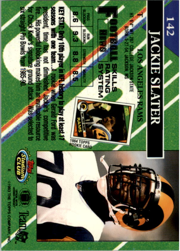 A2126- 1993 Stadium Club FB Card #s 1-250 +Rookies -You Pick- 15+ FREE US SHIP - Picture 274 of 486