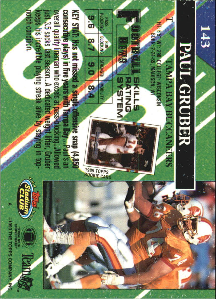 A2126- 1993 Stadium Club FB Card #s 1-250 +Rookies -You Pick- 15+ FREE US SHIP - Picture 276 of 486