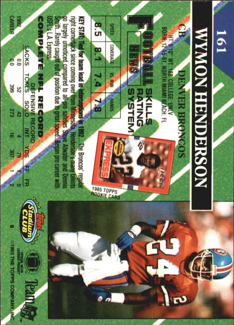 A2126- 1993 Stadium Club FB Card #s 1-250 +Rookies -You Pick- 15+ FREE US SHIP - Picture 312 of 486