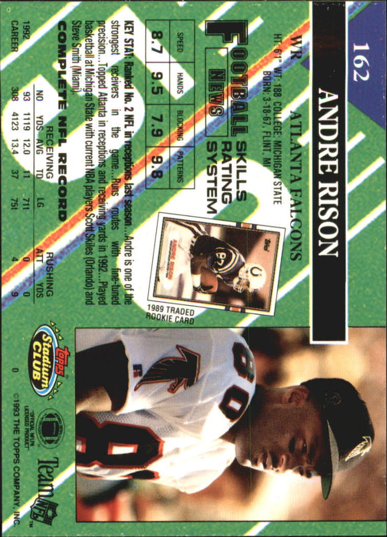 A2126- 1993 Stadium Club FB Card #s 1-250 +Rookies -You Pick- 15+ FREE US SHIP - Picture 314 of 486